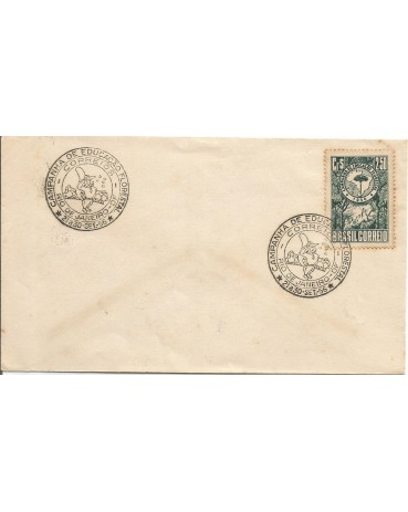 1956 ENVELOPE CAMPANHA DE EDUCAÇÃO FLORESTAL  R.J. 21 A 30 SET 56 - 10.854